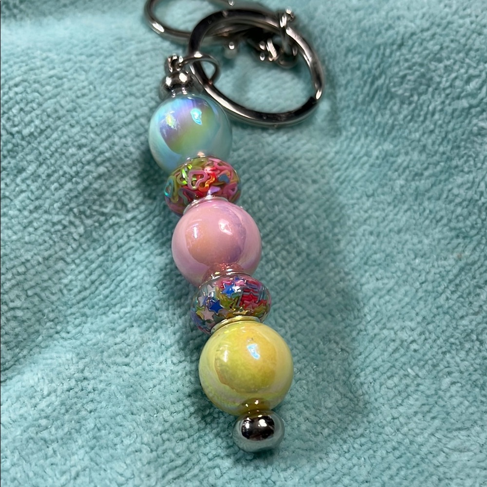 Colorful Beaded Keychain